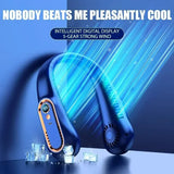 NNEOBA Neck Bladeless Fan – Mini Portable - Blue