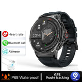 NNEOBA Smartwatch GPS Bluetooth Call Sports Fitness (Black)