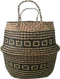NNEOBA Foldable Handmade Rattan Woven Storage Basket