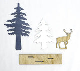 NNEOBA Wooden Reindeer Christmas Ornaments for Home Decor(60pcs )
