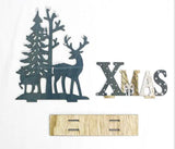 NNEOBA Wooden Reindeer Christmas Ornaments for Home Decor(60pcs )