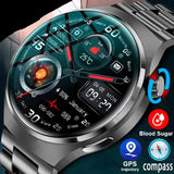 NNEOBA GPS Smart Watch Men 360 HD, IP68, Heart Rate, Bluetooth Call