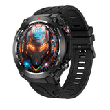 NNEOBA Men's Smart Fitness Watch Bluetooth Call (Black)