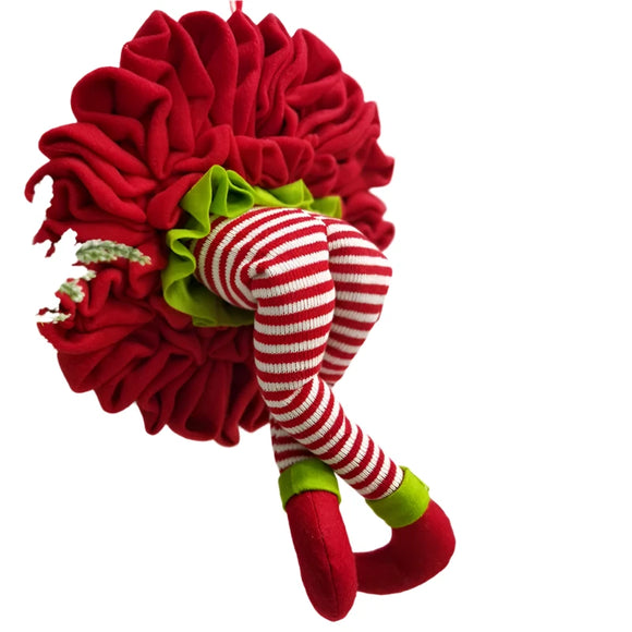 NNEOBA Christmas Wreath Hanging Elf Legs Wall