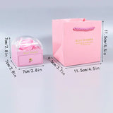 NNEOBA Valentine's Gift Pink Flower Jewelry Box