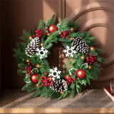 NNEOBA Artificial Christmas Wreath Door Hanging Decor