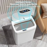 NNEOBA 15L Smart Sensor Trash Can – Automatic Bagging, Battery-Powered (White)
