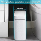 NNEOBA 15L Smart Sensor Trash Can – Automatic Bagging, Battery-Powered (White)