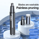 NNEOBA USB Rechargeable Mini Nose Hair Trimmer Portable & Precise Black