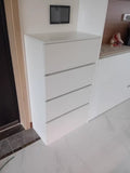 NNETB 4-Drawer Solid Wood Storage Cabinet