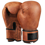 NNETB 12oz Brown Leather Boxing Gloves for Sparring