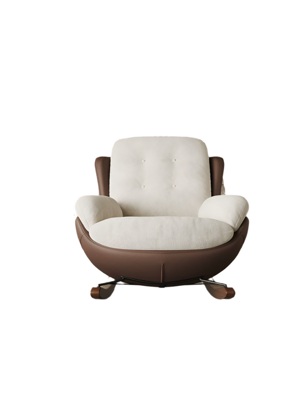 NNETB Patented Flying Rocking Recliner Fleece Leisure