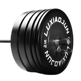 NNETB D Series Black Rubber Barbell Plates (150KG) - Weight Set