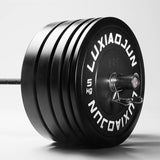 NNETB D Series Black Rubber Barbell Plates (150KG) - Weight Set