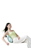 NNETB Light Luxury Green 3D Partition Waist and Back Support Massager Cushion