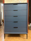 NNETB Modern 5-Drawer Solid Wood Chest Cabinet