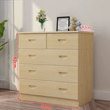 NNETB Pine Wood Chest of Drawers Storage Cabinet