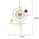 NNETB Luxury Fashion Wall Art Clock | 42x66 cm
