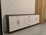 NNETB Solid Wood TV Cabinet Modern Light Luxury Design