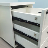 NNETB 3-Drawer Movable Wooden Office File Cabinet with Lock