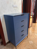 NNETB Modern 5-Drawer Solid Wood Chest Cabinet
