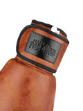 NNETB 12oz Brown Leather Boxing Gloves for Sparring