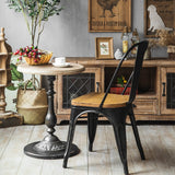 NNETB Retro Solid Wood TV Cabinet with Storage