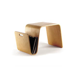 Nordic N-Shape Solid Wood Side Table Natural