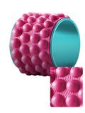 NNETB Yoga Wheel and Shoulder Roller – Deep Massage Pilates Circle, Rose Red