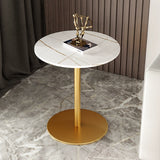 NNETB Nordic Metal Rock Side Table with Corner Frame