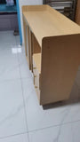 NNETB Japanese Solid Wood Style Kitchen Sideboard Cabinet