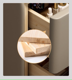 NNEOBA Smart Narrow Nightstand - Wireless Charging, Modern Design