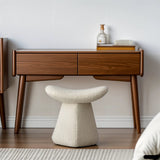 NNETB Nordic Lambskin Rotating Makeup Stool