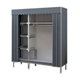 NNETB Double Door Steel Frame Cloth Wardrobe