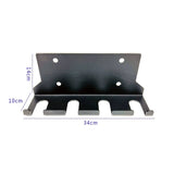 NNETB Wall Barbell Pole Placement Rack – Black – 14x10x16