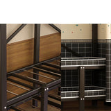 NNETB Folding Cloth Wardrobe Steel Frame Storage Cabinet