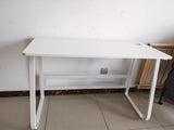 NNETB Compact White Computer Desk for Home & Office