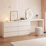 NNETB 6-Drawer Vanity Table with Mirror