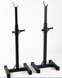 NNETB Black Split Squat Rack – Adjustable Household Fitness