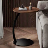 NNETB Minimalist Metal C-Shaped Sofa Side Table