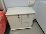 NNETB Lockable File Cabinet with Drawers and Door