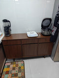 NNETB Side Cabinet Retro Storage for Living Room