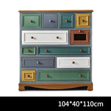 NNETB 12-Drawer Wooden Chest Storage Cabinet