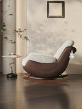 NNETB Patented Flying Rocking Recliner Fleece Leisure