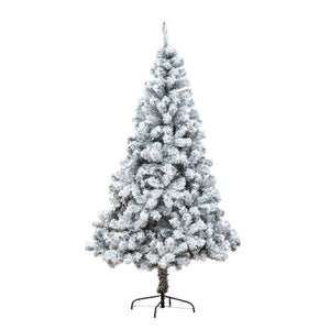 NNETB 2.4m (240 cm) Snow Flocked Christmas Tree