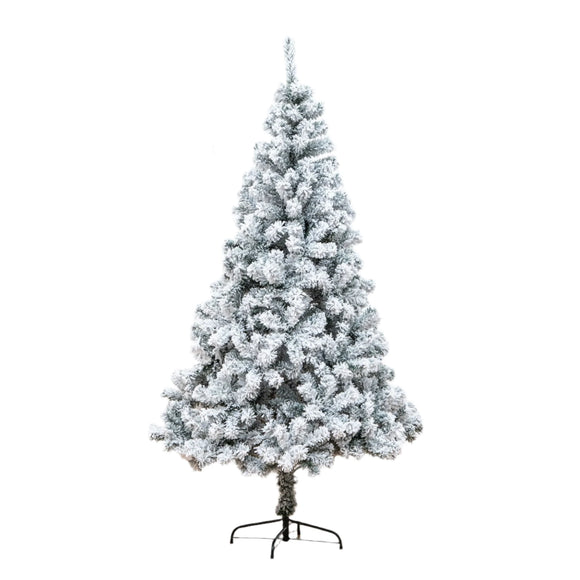 NNETB 2.4m (240 cm) Snow Flocked Christmas Tree