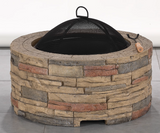 NNETB Outdoor Charcoal Grill Table with Heating Function