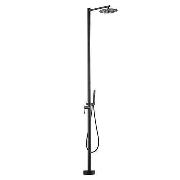 NNETB Outdoor Wall-Mounted Shower Column with Hot & Cold Water