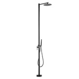 NNETB Outdoor Wall-Mounted Shower Column with Hot & Cold Water