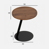 NNETB Minimalist Metal C-Shaped Sofa Side Table